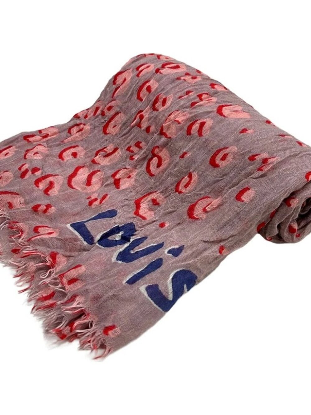 LOUIS VUITTON M75735 Purple Pink 150135 Scarf